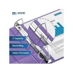 Davis Group Premium Economy 2" 3-Ring Non-View Binder, Purple, 6/Pack (2304-69-06) 10 Davis Group Premium Economy 2" 3-Ring Non-View Binder, Purple, 6/Pack (2304-69-06) -Office Supplies Shop sp179788931 sc7
