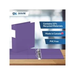 Davis Group Premium Economy 2" 3-Ring Non-View Binder, Purple, 6/Pack (2304-69-06) 11 Davis Group Premium Economy 2" 3-Ring Non-View Binder, Purple, 6/Pack (2304-69-06) -Office Supplies Shop sp179788932 sc7