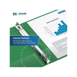 Davis Group Easyview Premium 1 1/2" 3-Ring View Binder, Green, 6/Pack (8412-04-06) 8 Davis Group Easyview Premium 1 1/2" 3-Ring View Binder, Green, 6/Pack (8412-04-06) -Office Supplies Shop sp180110623 sc7