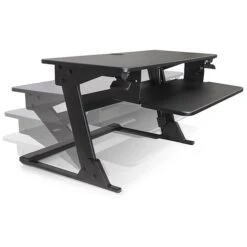 LifeFlo Ergonomics Clarity Sit Or Stand Workstation For Desktop 6.2”H X 35.4”W X 23.2”D, Black (LFO-OL2914-B -Office Supplies Shop sp20168316 sc7