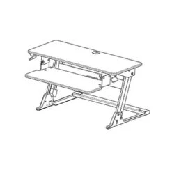 LifeFlo Ergonomics Clarity Sit Or Stand Workstation For Desktop 6.2”H X 35.4”W X 23.2”D, Black (LFO-OL2914-B -Office Supplies Shop sp20168317 sc7