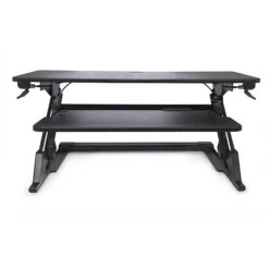 LifeFlo Ergonomics Clarity Sit Or Stand Workstation For Desktop 6.2”H X 35.4”W X 23.2”D, Black (LFO-OL2914-B