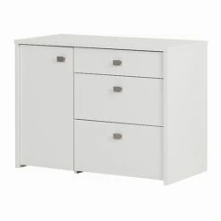 South Shore Interface Storage Unit With File Drawer, White (10538)
