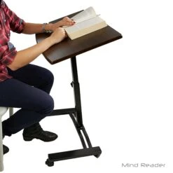 Mind Reader LTCART-BLK Adjustable Standing And Sitting Laptop Cart, Black 10 Mind Reader LTCART-BLK Adjustable Standing And Sitting Laptop Cart, Black -Office Supplies Shop sp20473804 sc7