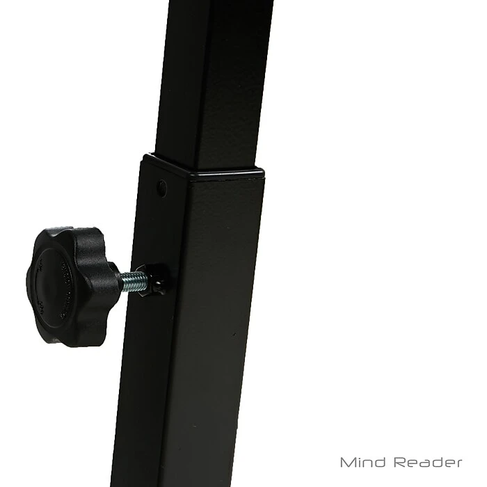 Mind Reader LTCART-BLK Adjustable Standing And Sitting Laptop Cart, Black 6 Mind Reader LTCART-BLK Adjustable Standing And Sitting Laptop Cart, Black - Image 6