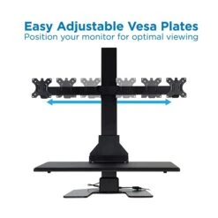 Mount-It! 1.4"-21.1" Electric Standing Desk Converter, Motorized Height Adjustable Sit Stand For Dual Monitors, Black (MI-7952) 9 Mount-It! 1.4"-21.1" Electric Standing Desk Converter, Motorized Height Adjustable Sit Stand For Dual Monitors, Black (MI-7952) -Office Supplies Shop sp21608026 sc7