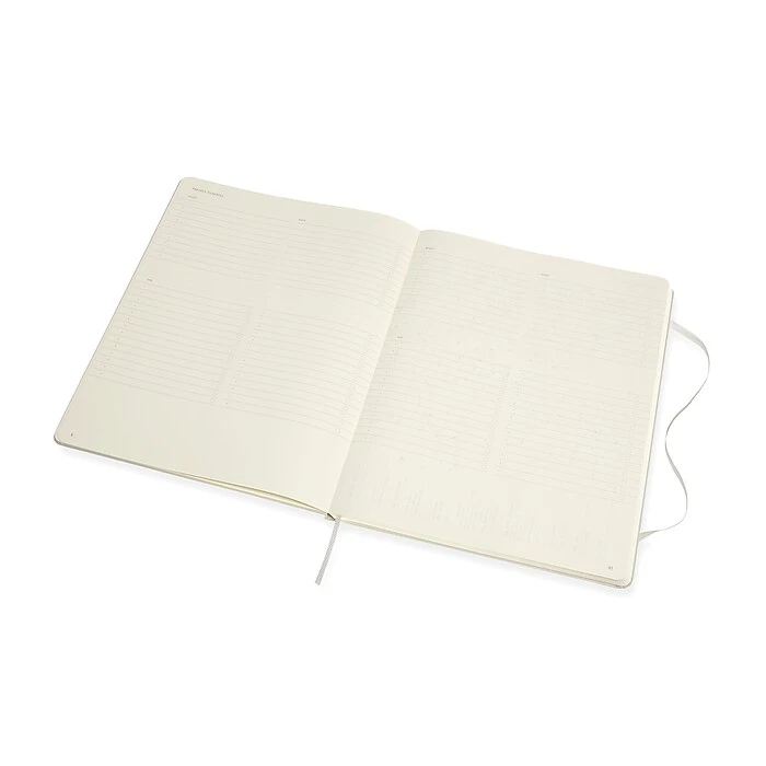 Moleskine PRO XXL Professional Notebook, 8.5" X 11", Narrow Ruled, Pearl Grey (620879) 4 Moleskine PRO XXL Professional Notebook, 8.5" X 11", Narrow Ruled, Pearl Grey (620879) - Image 4