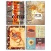 Inkology Coffee 1 Subject Notebook, College Ruled, Assorted, 10.5" X 8", 12 Pack (3779)