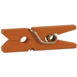 JAM Paper® Wood Clip Clothespins, Small 7/8 Inch, Orange Clothes Pins, 2 Packs Of 50 (230729133A) -Office Supplies Shop sp29738174 sc7