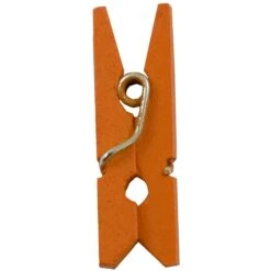 JAM Paper® Wood Clip Clothespins, Small 7/8 Inch, Orange Clothes Pins, 2 Packs Of 50 (230729133A) -Office Supplies Shop sp29738175 sc7