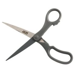JAM Paper Precision 8" Stainless Steel Multi-Purpose/Heavy Duty Scissors, Pointed Tip, Grey (342GYZ) -Office Supplies Shop sp30025866 sc7 1