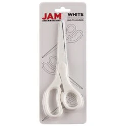 JAM Paper® Heavy Duty Multi-Purpose Precision Scissors, 8" Stainless Steel Blades, White (342WH) -Office Supplies Shop sp30025871 sc7 1