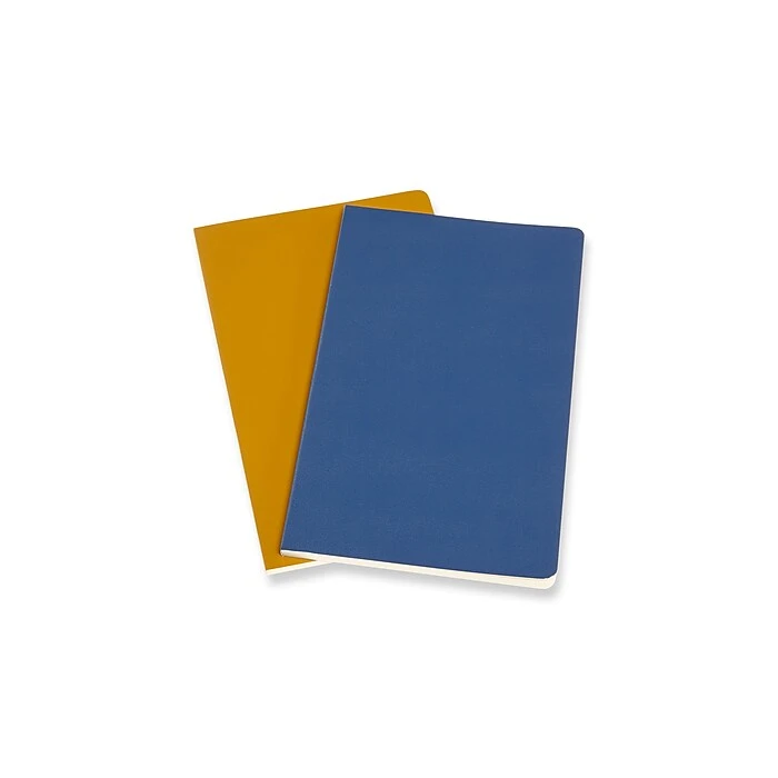 Moleskine Volant Collection Journal, Large, 5" X 8.25", Ruled Sheets, Forget Me-not Blue And Amber Yellow (620596) 2 Moleskine Volant Collection Journal, Large, 5" X 8.25", Ruled Sheets, Forget Me-not Blue And Amber Yellow (620596) - Image 2