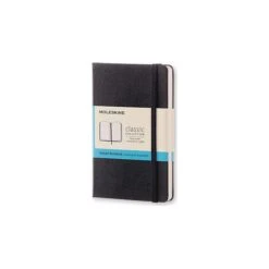 Moleskine Classic Notebook, Hard Cover, Pocket, 3.5" X 5.5", Dotted Sheets, Black (895285XX)