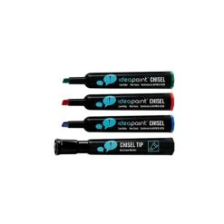 IdeaPaint Dry Erase Markers, Chisel Tip, Assorted, 4/Pack (ACDM040015)