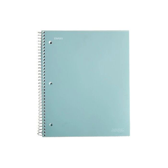 Staples Accel 3-Subject Notebook, 8.5" X 11", College Ruled, 150 Sheets, Assorted (20037M) 6 Staples Accel 3-Subject Notebook, 8.5" X 11", College Ruled, 150 Sheets, Assorted (20037M) - Image 6
