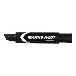 Avery Marks-A-Lot Permanent Marker, Black Ink, 72/Carton (24148)
