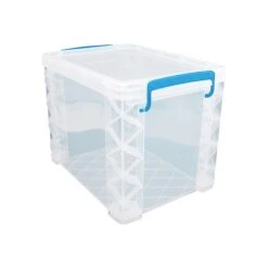 Advantus Super Stacker File Box, Letter Size, Clear (36872)