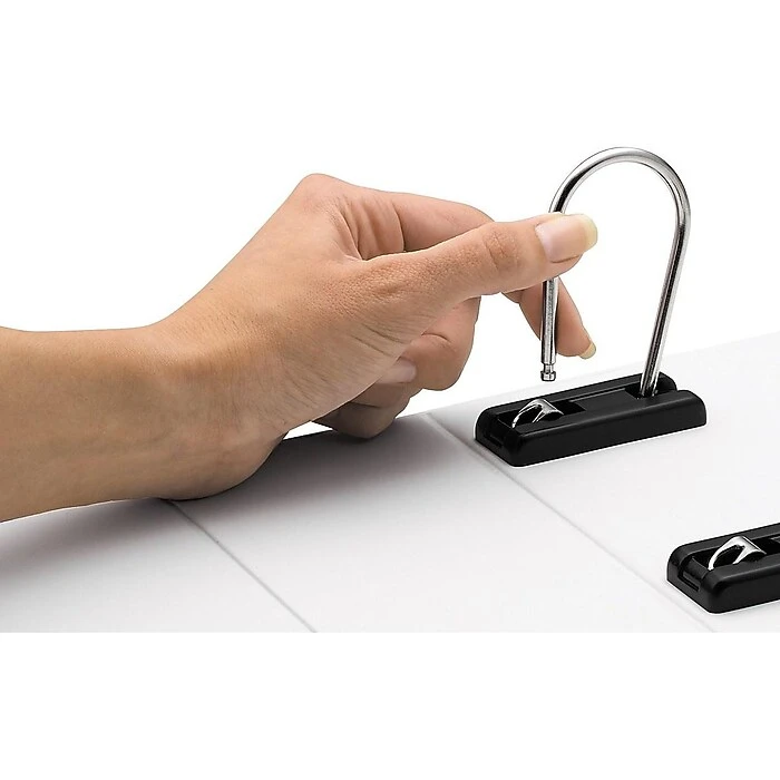 IdeaStream Snap-N-Store Heavy Duty 3" 3-Ring View Binder, White (SNS01701) 4 IdeaStream Snap-N-Store Heavy Duty 3" 3-Ring View Binder, White (SNS01701) - Image 4