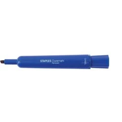 Staples DuraMark Permanent Markers, Medium Point, Blue, 12/Pack (18890)