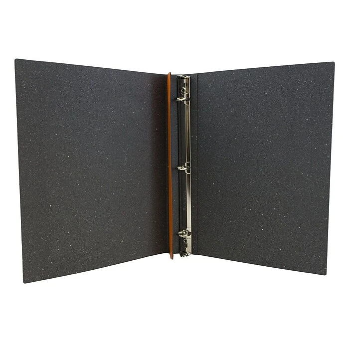 JAM Paper Italian Leather 3/4" 3-Ring Binder, Orange (369231771) 3 JAM Paper Italian Leather 3/4" 3-Ring Binder, Orange (369231771) - Image 3