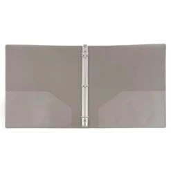 JAM Paper Designders 2" 3-Ring Flexible Poly Binder, Smoke Glass Twill (820T2sm) -Office Supplies Shop sp4211649 sc7