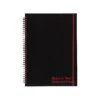 Black N' Red Professional Notebook, 8.25" X 11.75", Wide Ruled, 70 Sheets, Black (E67008)