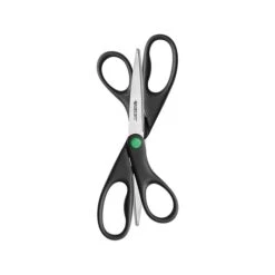 Westcott KleenEarth 8" Stainless Steel Sewing/Craft Scissors, Pointed Tip, Black, 2/Pack (15179)