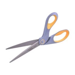 Westcott® Bent ExtremEdge Adjustable Tension Titanium Bonded® 9" Scissors, Blunt Tip, Gray/Yellow (14669) 6 Westcott® Bent ExtremEdge Adjustable Tension Titanium Bonded® 9" Scissors, Blunt Tip, Gray/Yellow (14669) -Office Supplies Shop sp42717179 sc7