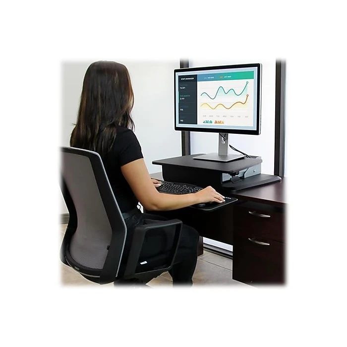 StarTech 26.8"W Adjustable Riser, Laminate Wood (ARMSTS) 8 StarTech 26.8"W Adjustable Riser, Laminate Wood (ARMSTS) - Image 8