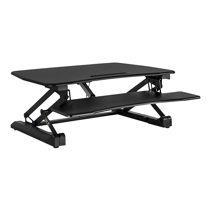 Mount-It! Electric 35.4"W Standing Desk Converter, Plastic Steel (MI-7927E) 1 Mount-It! Electric 35.4"W Standing Desk Converter, Plastic Steel (MI-7927E)
