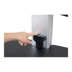 Victor Technology 28" W High Rise™ Electric Dual Monitor Standing Desk, Laminate Wood (DC450) -Office Supplies Shop sp42717887 sc7