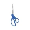 Westcott All Purpose Preferred 8" Stainless Steel Scissors, Pointed Tip, Blue (43218)