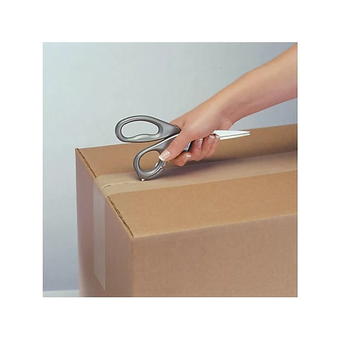 Westcott E-Z Open 8" Stainless Steel Multi-Purpose Scissors, Pointed Tip, Gray (13227) 2 Westcott E-Z Open 8" Stainless Steel Multi-Purpose Scissors, Pointed Tip, Gray (13227) - Image 2