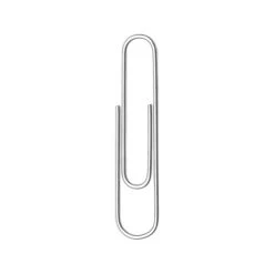 ACCO Recycled Paper Clips, #1, Silver, 100/Box, 10 Boxes/Pack (A7072365A)
