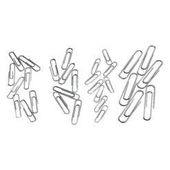 Officemate Gem Paper Clips, #1, Silver, 100/Box (99911)