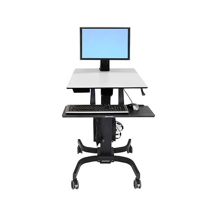 Ergotron WorkFit-C Single HD 26"W Adjustable Desk, Plastic/Steel (24-216-085) 1 Ergotron WorkFit-C Single HD 26"W Adjustable Desk, Plastic/Steel (24-216-085)