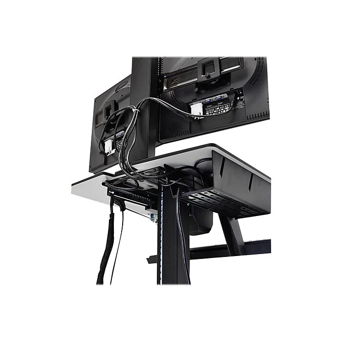 Ergotron WorkFit-C Single HD 26"W Adjustable Desk, Plastic/Steel (24-216-085) 2 Ergotron WorkFit-C Single HD 26"W Adjustable Desk, Plastic/Steel (24-216-085) - Image 2