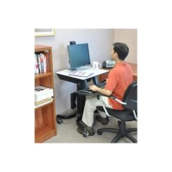 Ergotron WorkFit-C Single HD 26"W Adjustable Desk, Plastic/Steel (24-216-085) 6 Ergotron WorkFit-C Single HD 26"W Adjustable Desk, Plastic/Steel (24-216-085) -Office Supplies Shop sp43805590 sc7