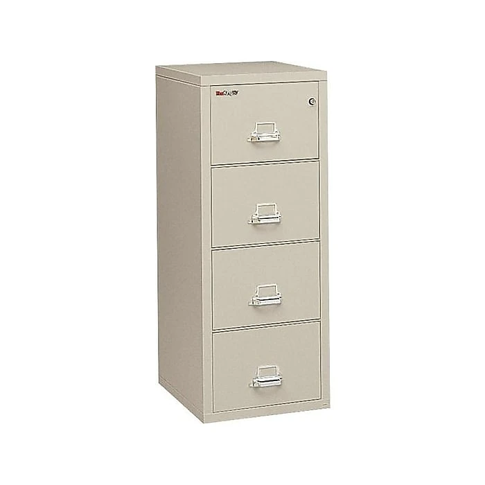 FireKing 2 Hour Rated 4-Drawer Vertical File Cabinet, Fire Resistant, Letter, Beige, 31.19"D (4-1956-2PA) 3 FireKing 2 Hour Rated 4-Drawer Vertical File Cabinet, Fire Resistant, Letter, Beige, 31.19"D (4-1956-2PA) - Image 3