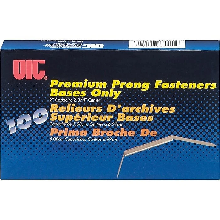 Officemate Premium Folder Fasteners, Silver, 100/Box (99714) 2 Officemate Premium Folder Fasteners, Silver, 100/Box (99714) - Image 2