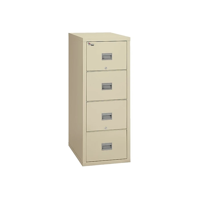 FireKing Patriot 4-Drawer Vertical File Cabinet, Fire Resistant, Letter, Beige, 31.56"D (4P1831-CPA) 1 FireKing Patriot 4-Drawer Vertical File Cabinet, Fire Resistant, Letter, Beige, 31.56"D (4P1831-CPA)