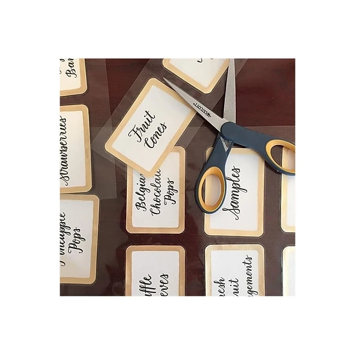 Westcott® Titanium Bonded® Non-Stick 7" Scissors, Pointed Tip, Gray/Yellow (14851) 3 Westcott® Titanium Bonded® Non-Stick 7" Scissors, Pointed Tip, Gray/Yellow (14851) - Image 3