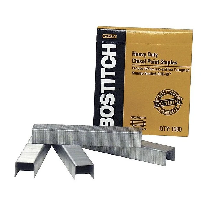 Bostitch Staples, 13/32" Leg Length, 1000/Box (SB35PHD-1M) 1 Bostitch Staples, 13/32" Leg Length, 1000/Box (SB35PHD-1M)
