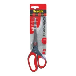 Scotch™ Precision 8" Stainless Steel, Multi-Purpose Heavy Duty Scissors, Sharp Tip, Red/Dark Gray (1448)