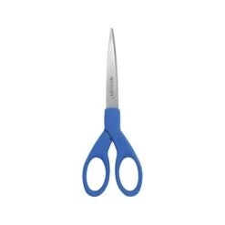 Westcott All Purpose 7" Stainless Steel Scissors, Pointed Tip, Blue (44217)