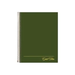 Ampad Gold Fibre Project Planner, 7.25" X 9.5", Cornell Ruled, 84 Sheets, Green (20-816)