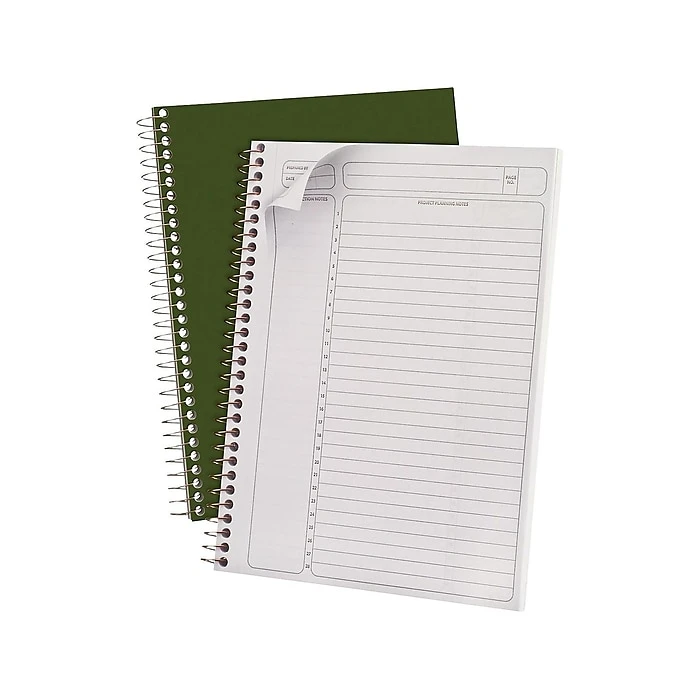 Ampad Gold Fibre Project Planner, 7.25" X 9.5", Cornell Ruled, 84 Sheets, Green (20-816) 2 Ampad Gold Fibre Project Planner, 7.25" X 9.5", Cornell Ruled, 84 Sheets, Green (20-816) - Image 2