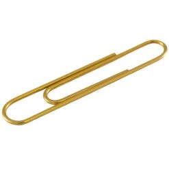 JAM Paper Jumbo Paper Clip, Gold, 75/pack (21832060) -Office Supplies Shop sp4798232 sc7
