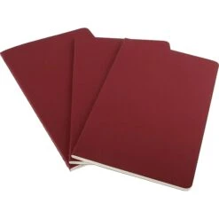 Moleskine Cahier Soft Cover Journal, 5" X 8.25", Cranberry Red, 3/Pack (931014) -Office Supplies Shop sp48967428 sc7 1